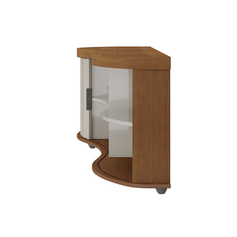 Rack para TV até 75 Polegadas Magnum Flex 1 PT Cinamomo e Off White