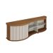 Rack para TV até 75 Polegadas Magnum Flex 1 PT Cinamomo e Off White