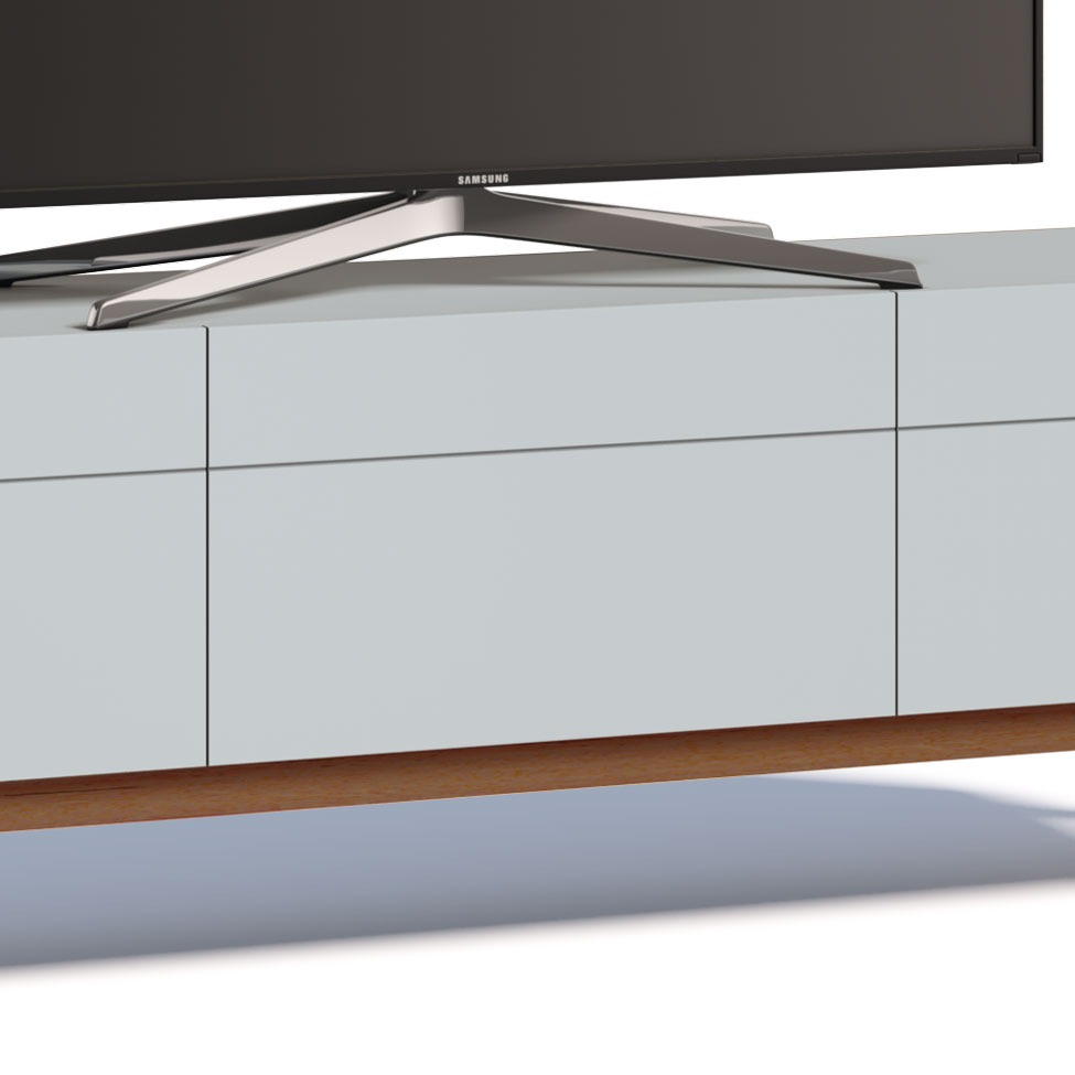 Rack para TV até 75 Polegadas Mazza 3 Gavetas Branco