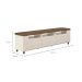 Rack para TV até 75 Polegadas Mercury 2 PT 1 GV Off White e Pinho 200 cm
