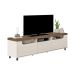 Rack para TV até 75 Polegadas Mercury 2 PT 1 GV Off White e Pinho 200 cm