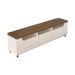 Rack para TV até 75 Polegadas Mercury 2 PT 1 GV Off White e Pinho 200 cm