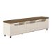 Rack para TV até 75 Polegadas Mercury 2 PT 1 GV Off White e Pinho 200 cm