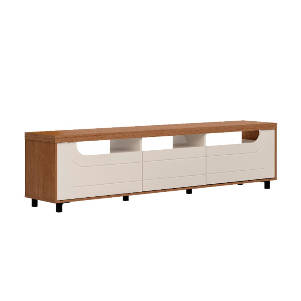 Rack para TV até 75 Polegadas Mercury Cinamomo e Off White