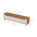 Rack para TV até 75 Polegadas Mercury Cinamomo e Off White