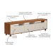 Rack para TV até 75 Polegadas Mercury Cinamomo e Off White