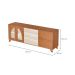 Rack para TV até 75 Polegadas Murano Cinamomo e Off White