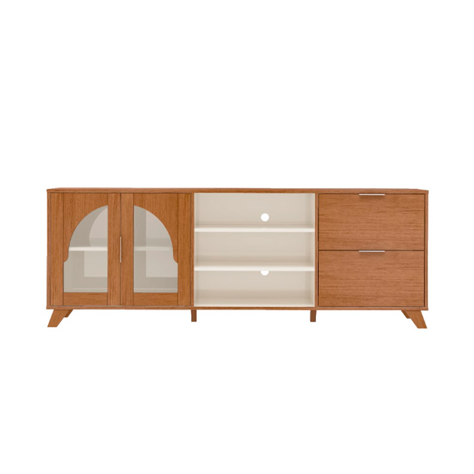 Rack para TV até 75 Polegadas Murano Cinamomo e Off White