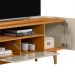 Rack para TV até 75 Polegadas Orlando 3 PT Tauari e Off White 180 cm