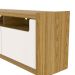 Rack para TV até 75 Polegadas Oslo 3 PT Freijó e Off White 185 cm