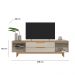 Rack para TV até 75 Polegadas Owen 2 GV Off White 218 cm