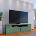 Rack para TV até 75 Polegadas Santorini 4 Portas Hortelã e Amêndoa