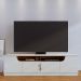 Rack para TV até 75 Polegadas Santorini 4 Portas Off White e Freijó