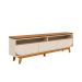 Rack para TV até 75 Polegadas Selene 3 Gavetas Off White e Cinamomo 200 cm