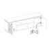 Rack para TV até 75 Polegadas Simetria 2 PT Nogueira e Fendi