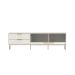 Rack para TV até 75 Polegadas Yves 1 PT 2 GV Off White e Dourado 185 cm