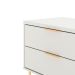 Rack para TV até 75 Polegadas Yves 1 PT 2 GV Off White e Dourado 220 cm