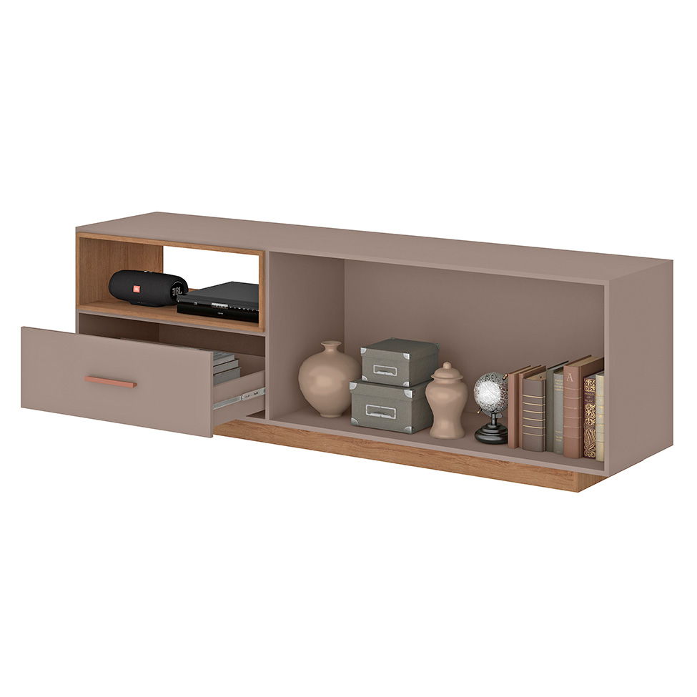 Rack para TV até 85 Polegadas Everest Fendi e Mel 200 cm