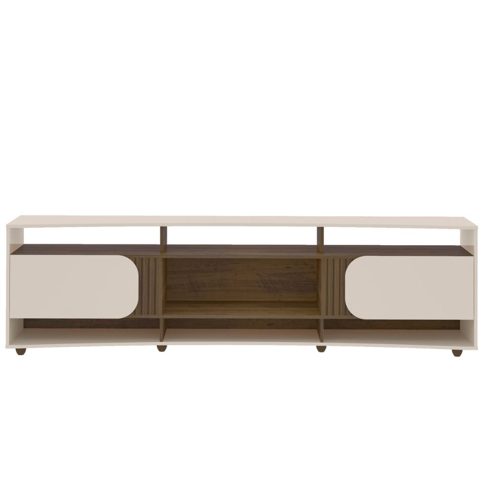 Rack para TV até 86 Polegadas Elegance 2 Portas Pinho e Off White
