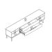 Rack para Tv até 75 Polegadas Limit 2 GV Branco e Nature 219 cm