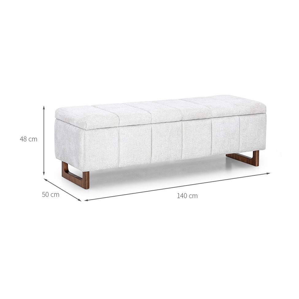 Recamier Ares Cinza 140 cm