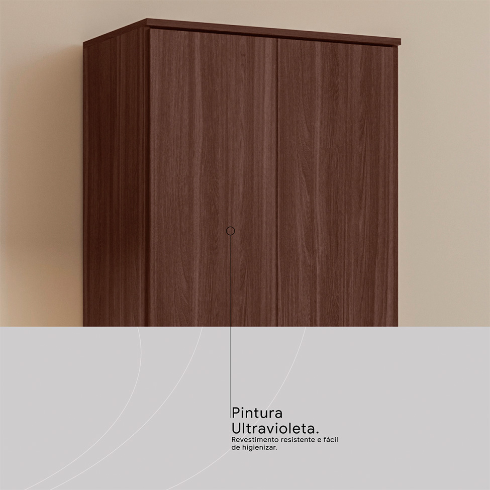 Sapateira Golden 2 Portas Café