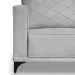 Sofá 2 Lugares Eros Linho Bouclê Cinza Claro 160 cm