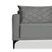 Sofá 2 Lugares Eros Veludo Cinza Chumbo 160 cm
