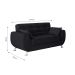 Sofá 2 Lugares Larissa Suede Preto