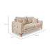 Sofá 2 Lugares Lisboa Bouclé Bege 160 cm