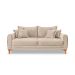 Sofá 2 Lugares Lisboa Bouclé Bege 160 cm