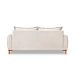 Sofá 2 Lugares Lisboa Bouclé Off White 160 cm
