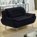 Sofá 2 Lugares New Passion Suede Preto