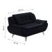 Sofá 2 Lugares New Passion Suede Preto