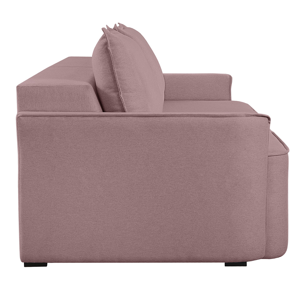 Sofá 2 Lugares Retrátil Moon Linho Rosa 160 cm