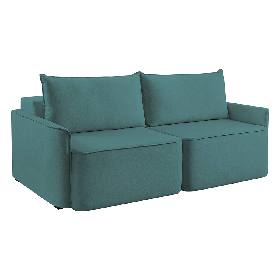 Sofá 2 Lugares Retrátil Moon Linho Verde 160 cm