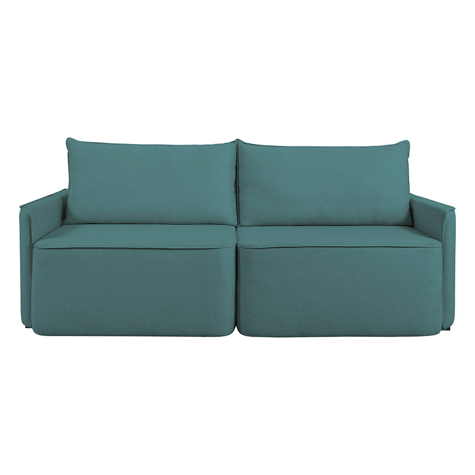 Sofá 2 Lugares Retrátil Moon Linho Verde 160 cm