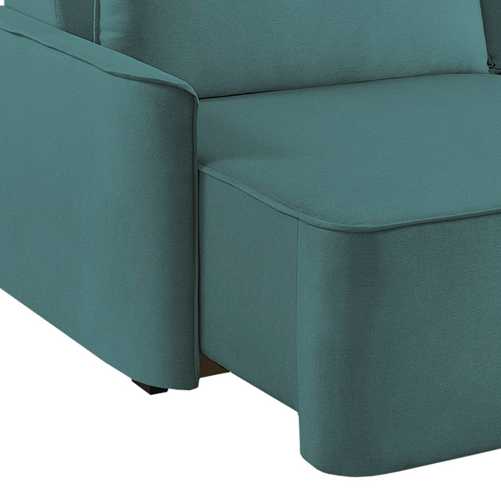 Sofá 2 Lugares Retrátil Moon Linho Verde 160 cm