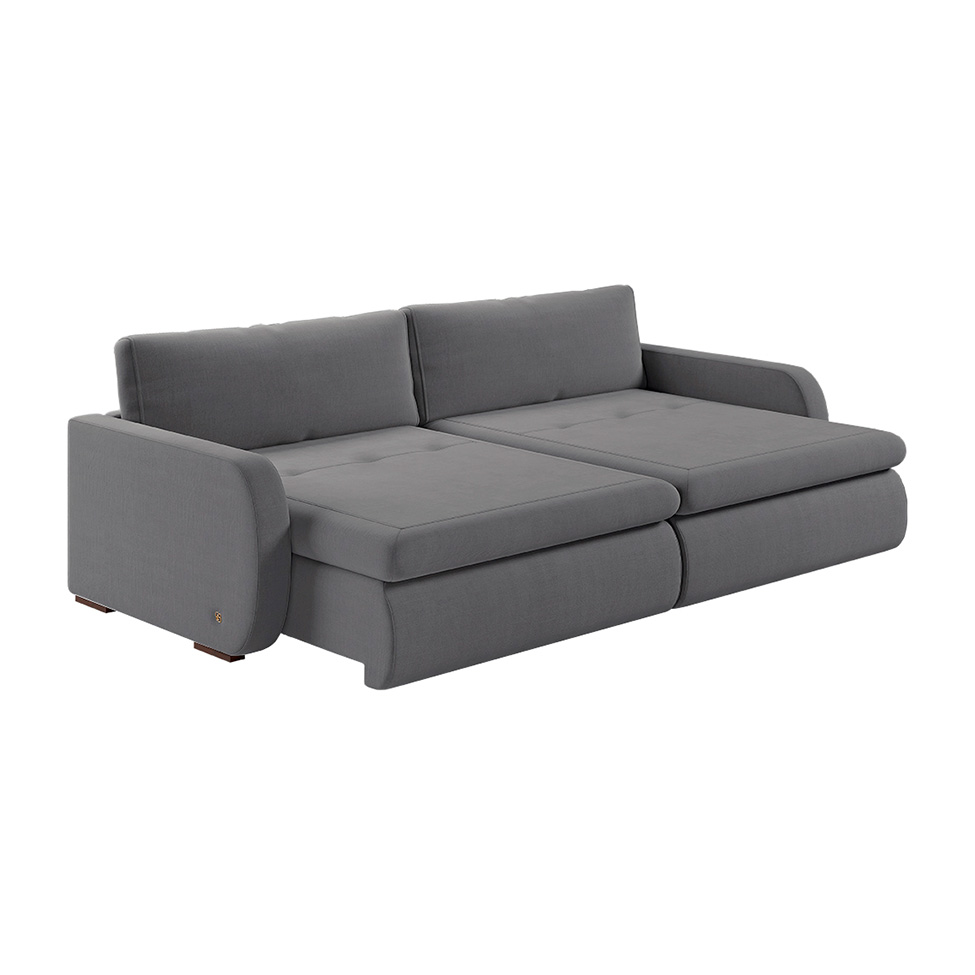 Sofá 2 Lugares Retrátil e Recinável Sunset Linho Cinza 160 cm