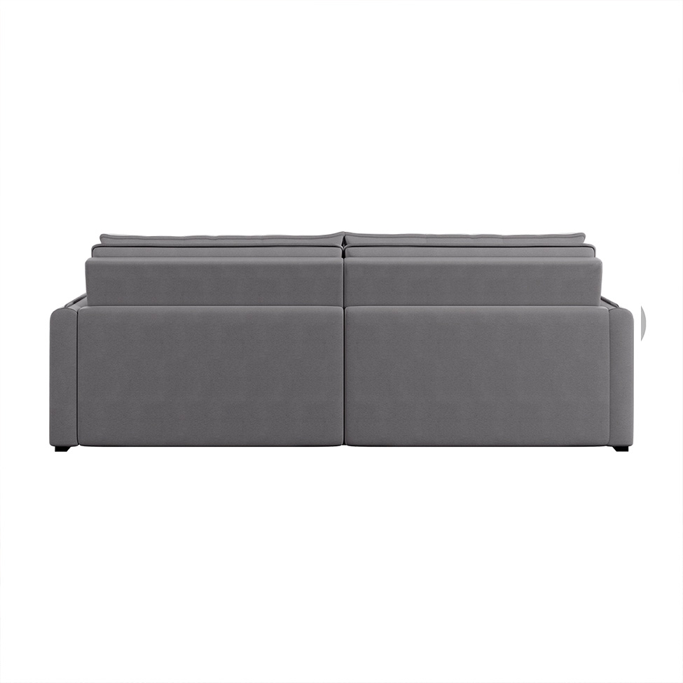 Sofá 2 Lugares Retrátil e Reclinável Braga Linho Cinza 160 cm