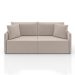 Sofá 2 Lugares Retrátil e Reclinável Malta Veludo Creme 160 cm