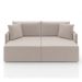 Sofá 2 Lugares Retrátil e Reclinável Malta Veludo Creme 160 cm