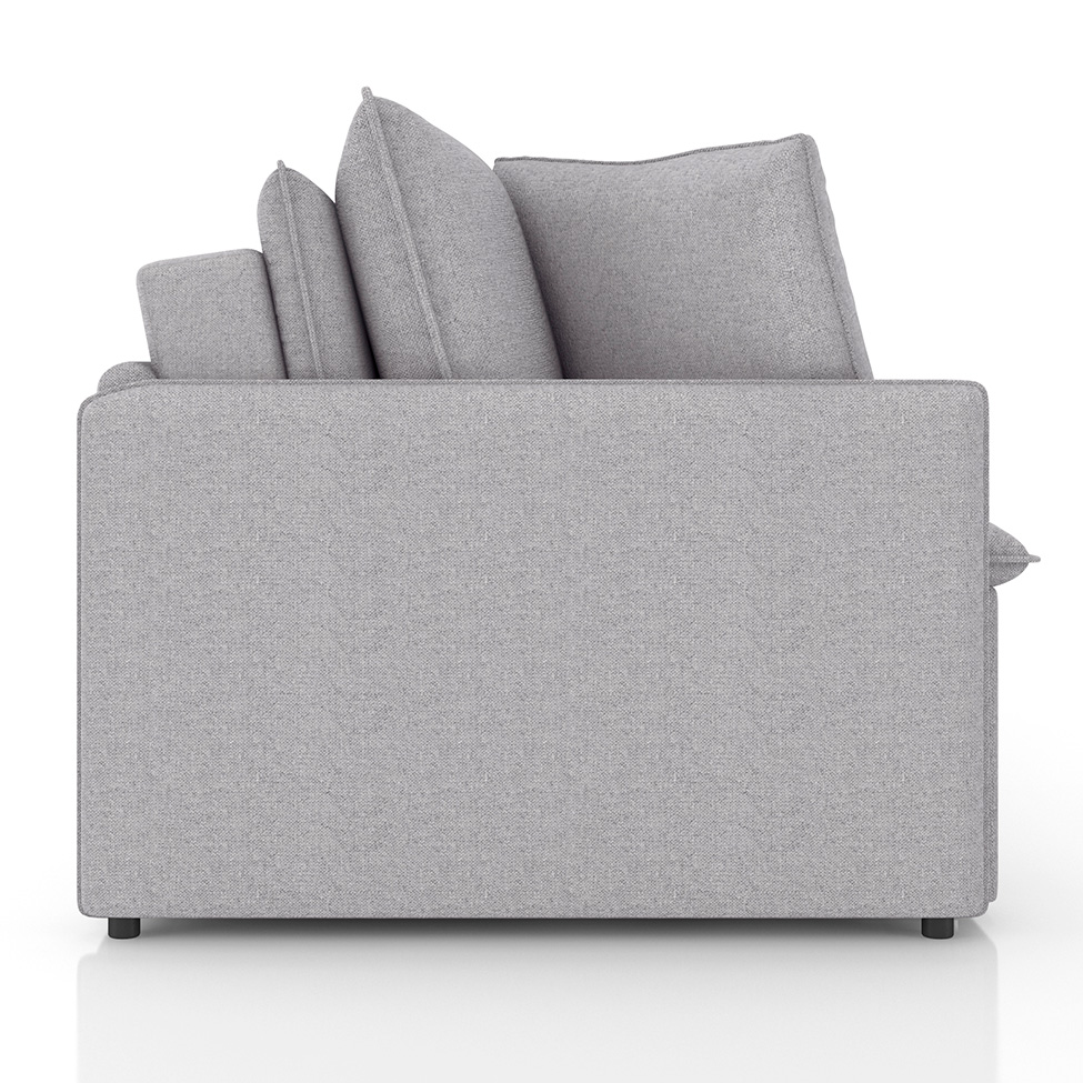 Sofá 2 Lugares Retrátil e Reclinável Stilo Linho Prata 154 cm