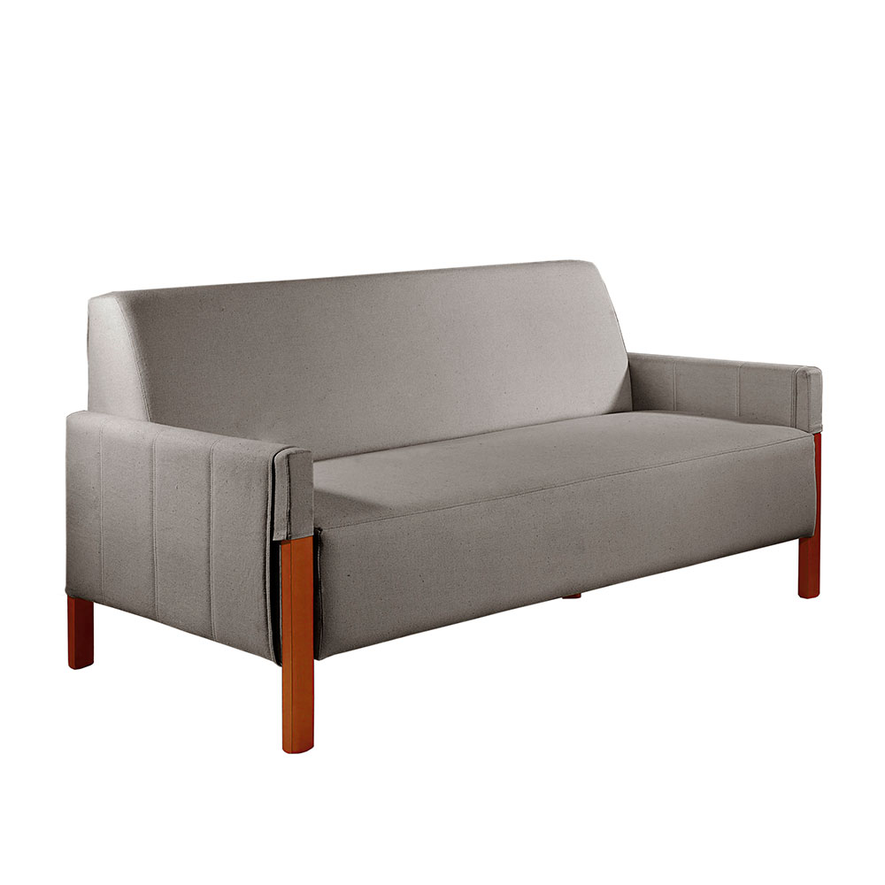 Sofá 2 Lugares Turim Linho Cinza 162 cm