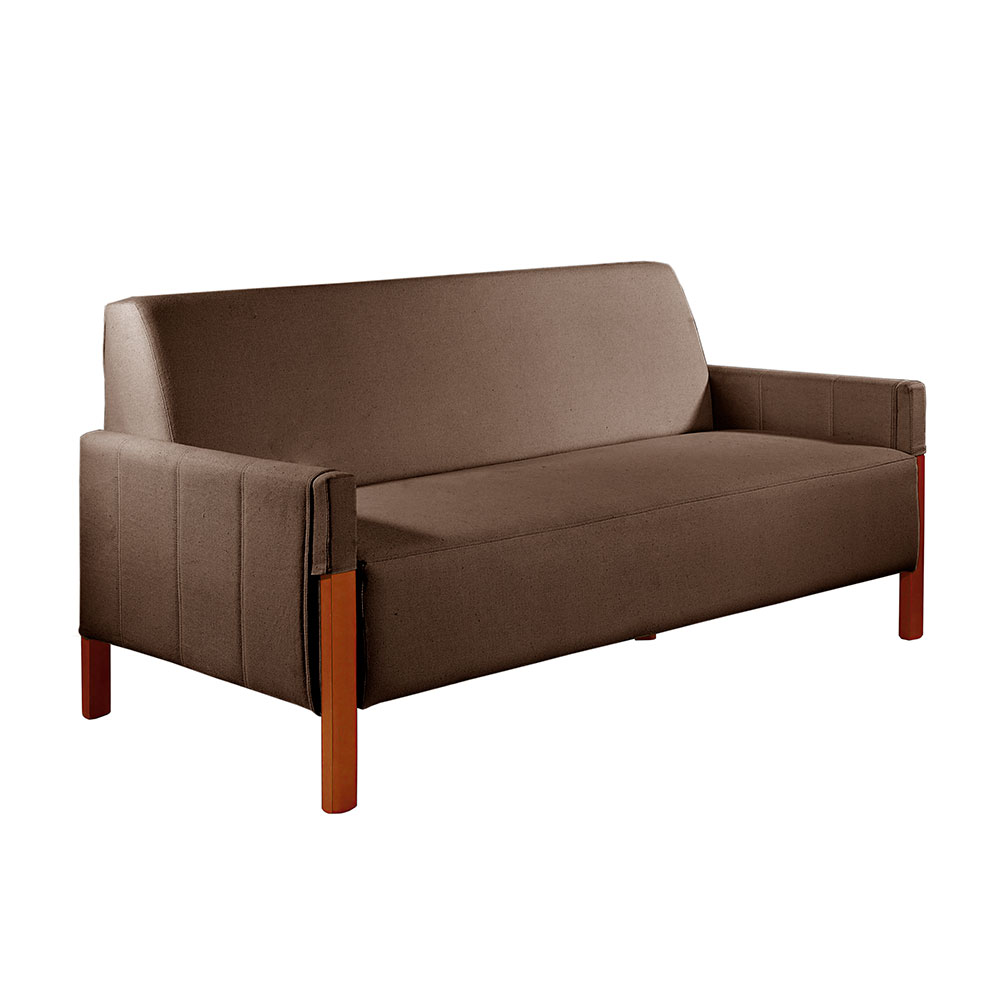 Sofá 2 Lugares Turim Linho Marrom 162 cm