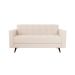 Sofá 2 Lugares Vitrola Suede Bege