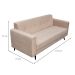 Sofá 2 Lugares Vitrola Suede Bege