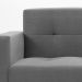 Sofá 2 Lugares Vitrola Suede Cinza 123 cm