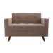 Sofá 2 Lugares Vitrola Suede Tabaco 123 cm