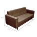 Sofá 2 Lugares Vitrola Suede Tabaco